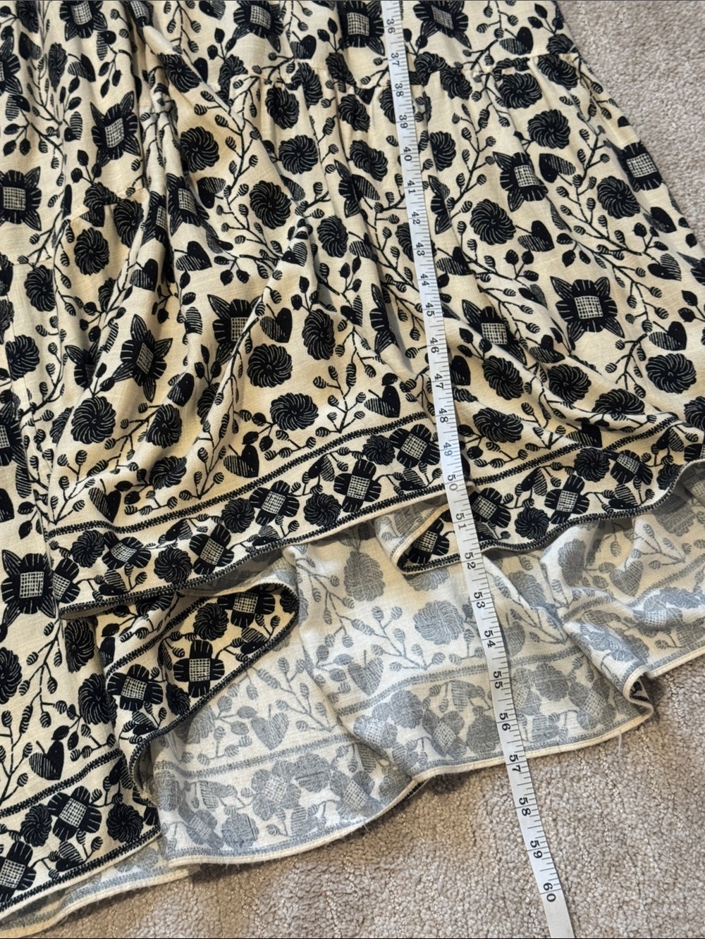 Max Studio maxi dress, large, tan with black - Picture 8 of 8